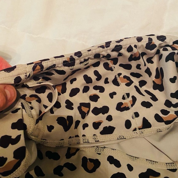 Cheetah print, biker shorts, medium, athletic, brown, black, and tan - Picture 3 of 8